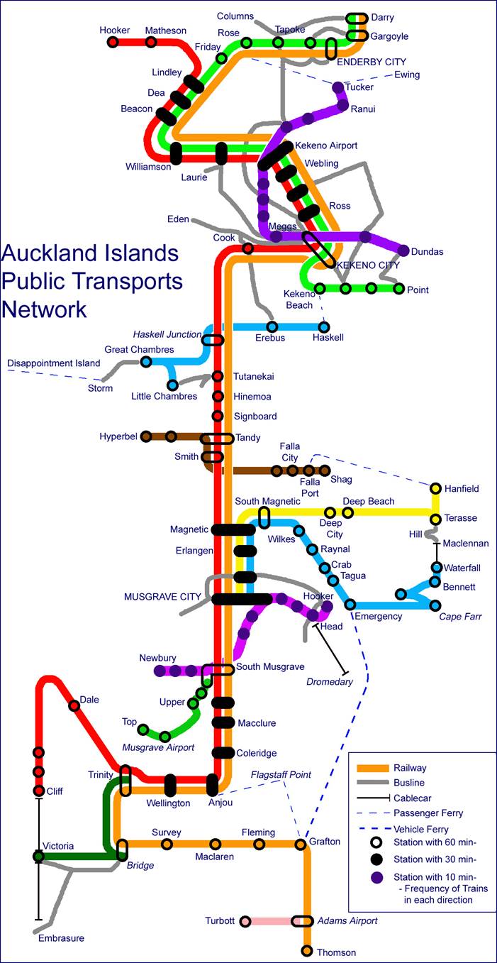 Auckland Liniennetztotal